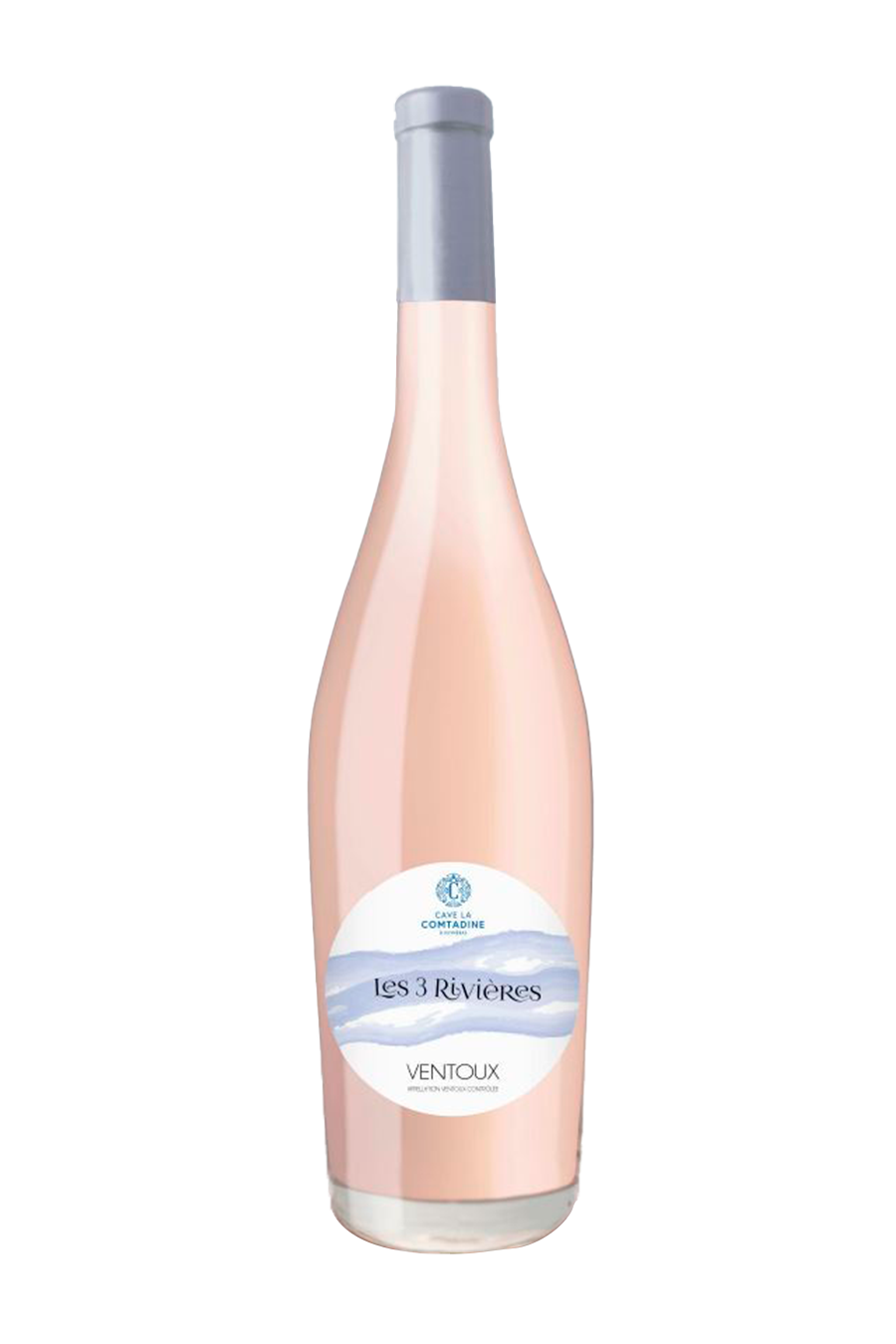 Bouteille vin rosé Les trois rivières